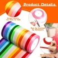 thumbnail image 5 of 14 Colors Silk Satin Roll, Polyester Satin Ribbon 12mm x 22 Metres, Solid Colors Fabric Ribbon for Crafting, Gift Wrapping, DIY Sewing, Hair Bows, Wedding Balloons, Xmas Ribbon, 5 of 7