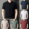 thumbnail image 2 of Mens Breathable Short Sleeve Waffle Shirts Traceless Wrinkle Resistant Tops, 2 of 8