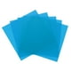 thumbnail image 1 of Uxcell 5 Pcs Hojas de Plástico de Color, Filtro de Gel de Corrección de Color Ámbar Transparente Impermeable de 2 x 2" para Manualidades DIY, Iluminación LED, Fotografía (Azul), 1 of 6
