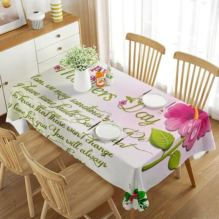 

Mother s Day Holiday Tablecloth Warm Kitchen r Mother s Day Living Room Dining Room Wedding Banquet Rectangular Tablecloth