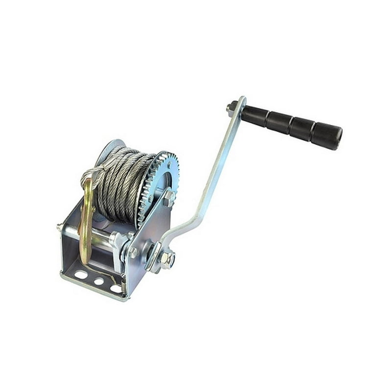 Manual Hand Winch Cable Trailer Winch 800lbs with Rope Durable Equipment  Replace Components Simple Using Spare Parts for ATV cars boat Truck 