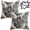 Gray Leaf 2PACK, variant on Throw Pillow Covers for Couch Set of 4,AlmosTen Soft Velvet Pillow Case Square Cushion Decorative Throw Pillows Cover 18x18 inch for Couch,Home Sofa,Living Room,Bedroom,Black and Beige