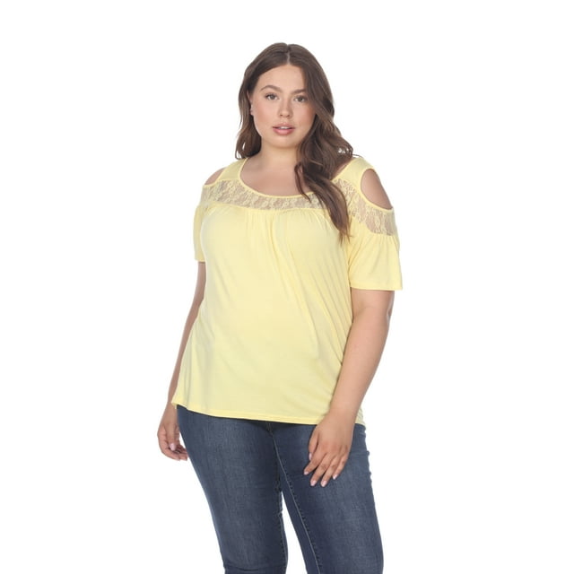 White Mark Women's Cold Shoulder Bexley Tunic Top