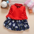 thumbnail image 1 of Soldes d'Hiver! PEZHADA Robes d'Invité de Mariage Automne, Robe Fille Tout-Petit, Robe Princesse à Nœud Froncé pour Bébés Filles, 1 of 4