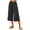 AB02_Black, variant on Lumtrix Cotton Linen Capri Pants for Women Wide Leg High Waisted Casual Lounge Pant Summer Flowy Capris with Pockets Pink L