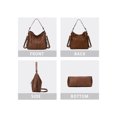 thumbnail image 4 of KL928 Leather Purses for Women Shoulder Handbags Hobo Bags Women's Gifts(Brown), 4 of 6