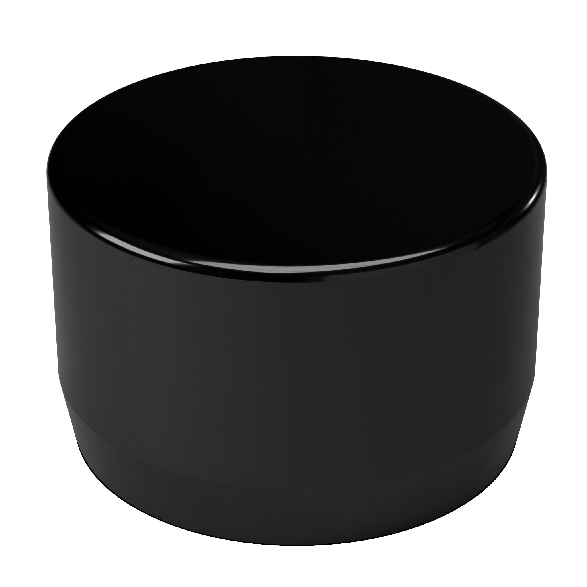 FORMUFIT F034EEC-BK-10 PVC External End Cap, Furniture Grade, 3/4 in. Size, Black , 10-Pack