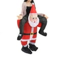 thumbnail image 1 of Disfraz De Papá Noel, Disfraz De Papá Noel De Navidad, Traje De Papá Noel De Lujo Para Adultos, Divertido Papá Noel, Montar, Espectáculo Inflable, Fiesta, Cosplay, Accesorios, 1 of 7