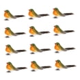 thumbnail image 4 of 12 piezas de accesorios de fotografía de pájaros artificiales, modelos de pájaros de simulación realistas para Verde Naranja, 4 of 9