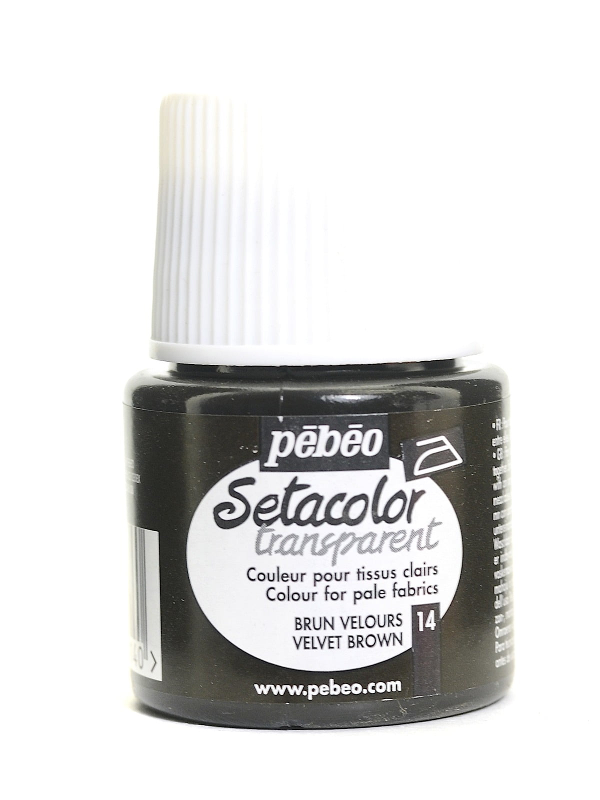 Setacolor Transparent Fabric Paint velvet brown, 45 ml (pack of 3)