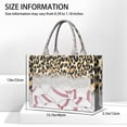 thumbnail image 3 of Large Capacity Tote Bag,Leopard Print and Baseballs Pattern Handbag Fashion Luxury Tote Bag,15.7"x13"x 5.1" Inches,Laptop Compatible, 3 of 6