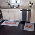 thumbnail image 2 of US States Design Non Skid Washable Kitchen Mats & Rugs Set of 2 - Multipurpose Low Pile Area Rugs - Set of 44 x 24 and 31.5 x 20 Inches Floor Mats, 2 of 7