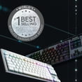 thumbnail image 5 of Logitech G915 TKL Ten keyless Lightspeed Wireless RGB Mechanical Gaming Keyboard - White, 5 of 12