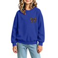 thumbnail image 5 of MKOSPLRT Kids Crew Neck Sweatshirts Funny Bow Graphic Sweat Shirts Long Sleeve Workout Pullover Girls Casual Fall Clothes 1-13 Years, 5 of 7
