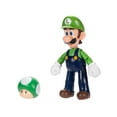 thumbnail image 4 of World of Nintendo Super Mario Luigi 4 inch Articulated Action Figure with Green Mushroom Accessory, 4 of 9
