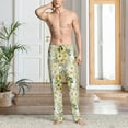 thumbnail image 2 of Sikiie Daisies And Wildflowers Mens Pajama Pants Sleep & Lounge Pants, PJ Bottoms With elastic waistb and Pockets XX-Large, 2 of 6