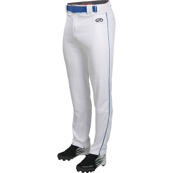 Rawlings Adult Launch 1/8" Piped Pant | White/Royal | 2XL