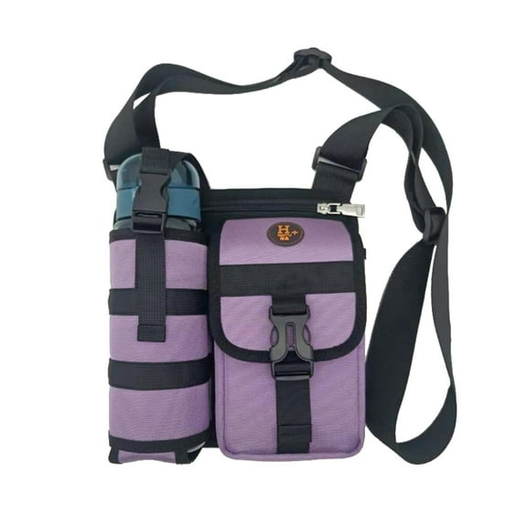 Shoulder Bags, Water Bottle Holder Outdoor Backpack, Adjustable Mesh Sport Bag for Hiking Gym Swimming Machine Washable