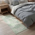 thumbnail image 4 of Area Rug with Tassels 2' x 5', Summer Ocean Coral Green Gradient Kitchen Runner Rug for Hallway Bedroom Throw Rugs, Coastal Nautical Seaside Soft Door Mat for Bathroom Entrance Living Room, 4 of 9