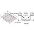 thumbnail image 4 of CRL T24SS Brushed Stainless Deluxe 24" Wide x 14-1/8" Deep x 2-3/8" High Brushed Stainless Drop-In Deal Tray, 4 of 5