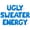 Blue, variant on Cursive Script Letter Balloons - UGLY SWEATER ENERGY 16" Inch Alphabet Letters Foil Mylar Balloon Christmas Party Banner (Rose Gold)