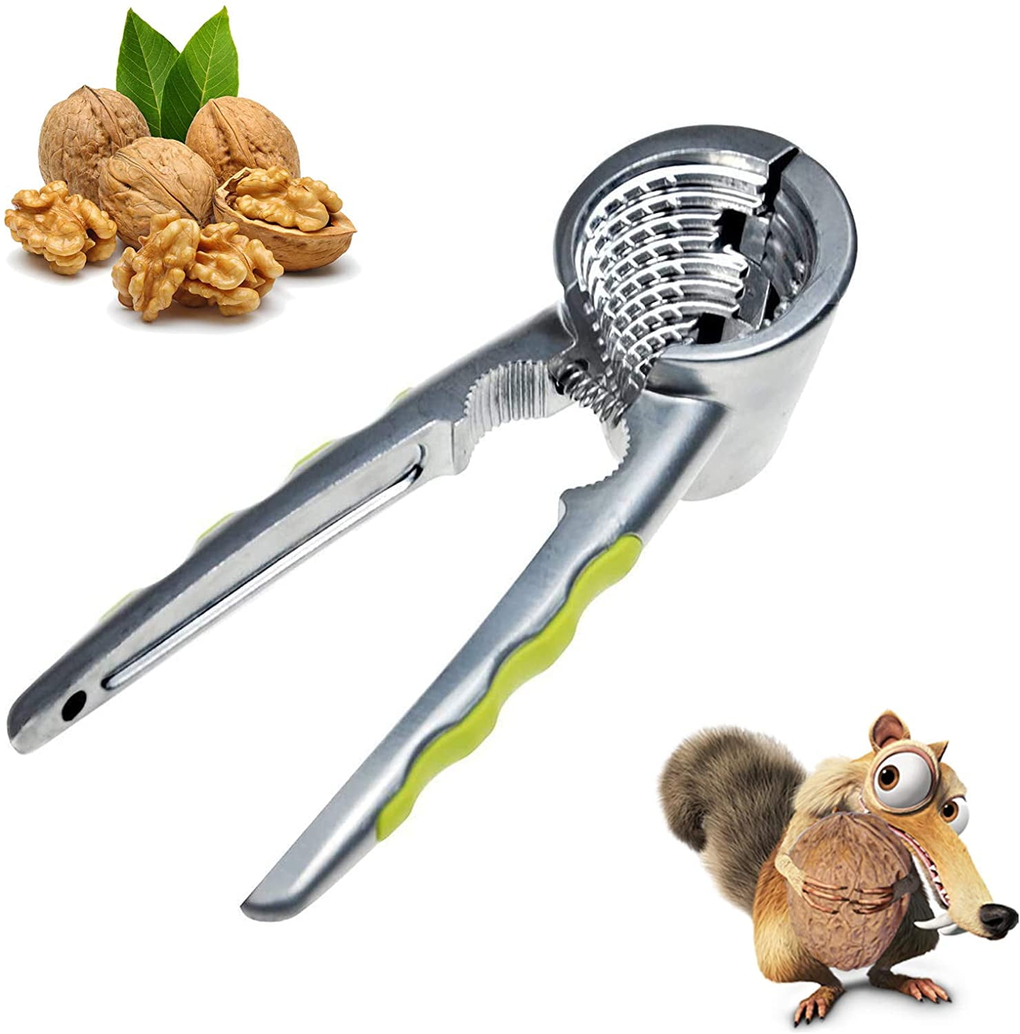 Nutcracker,Walnut Sheller Tongs,Nut Tool Aluminum Alloy Nutcracker,For