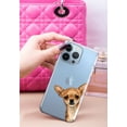 thumbnail image 3 of WIRESTER Soft TPU Clear Case Slim Protective Cover for Apple iPhone 13 Pro Max 6.7" 2021, Fawn Apple Head Chihuahua Dog Look For You, 3 of 3