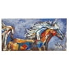 Majestic Mirror Colorful Abstract Horse Painting Print Plaque