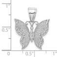 thumbnail image 2 of Finest Gold 10K9572W 10K Gold Butterfly Jewelry Pendant & Charm, White, 2 of 2