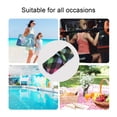 thumbnail image 5 of 2 Pack Wet Dry Bags,Neon Rainbow Checkered Pattern Waterproof Reusable Dual Zipper Bags for Swimwear, Gym Clothes, Toiletries, Baby Diapers, 5 of 8