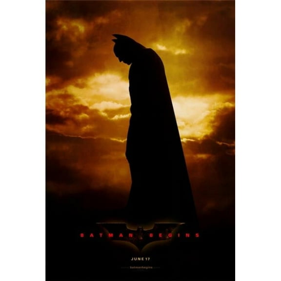 Pop Culture Graphics MOVEF9155 Batman Begins Movie Poster Print, 27 x 40