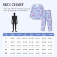 thumbnail image 4 of Fotbe Watercolor Sea Shells 1 Pattern Long Sleeve Pajama Set for Men,Sleepwear Set,2-piece Loungewear Set,Soft PJs Comfy Nightwear with Pockets-Large, 4 of 7
