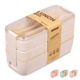 thumbnail image 1 of Toppers Lunch Box Blanco, Tupper 3 Pisos, Lonchera Térmica 900 Ml Magma Life MG214, 1 of 6