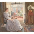 thumbnail image 2 of Myra Louisa Bunce 13x12 Gold Ornate Wood Frame and Double Matted Museum Art Print Titled - Untitled (The Sitting Room) (1887), 2 of 4