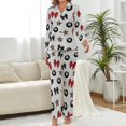 thumbnail image 2 of Top-kevin Women's Pajama Sets Snowy Branches Pattern Long Sleeve Lounge Sets Pjs Sleepwear with Pockets, 2 of 12