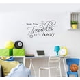 thumbnail image 4 of Lchen Soak Your Troubles Away Wall Sticker PVC Wall Decal Bathroom Background Decor Removable(Black), 4 of 4
