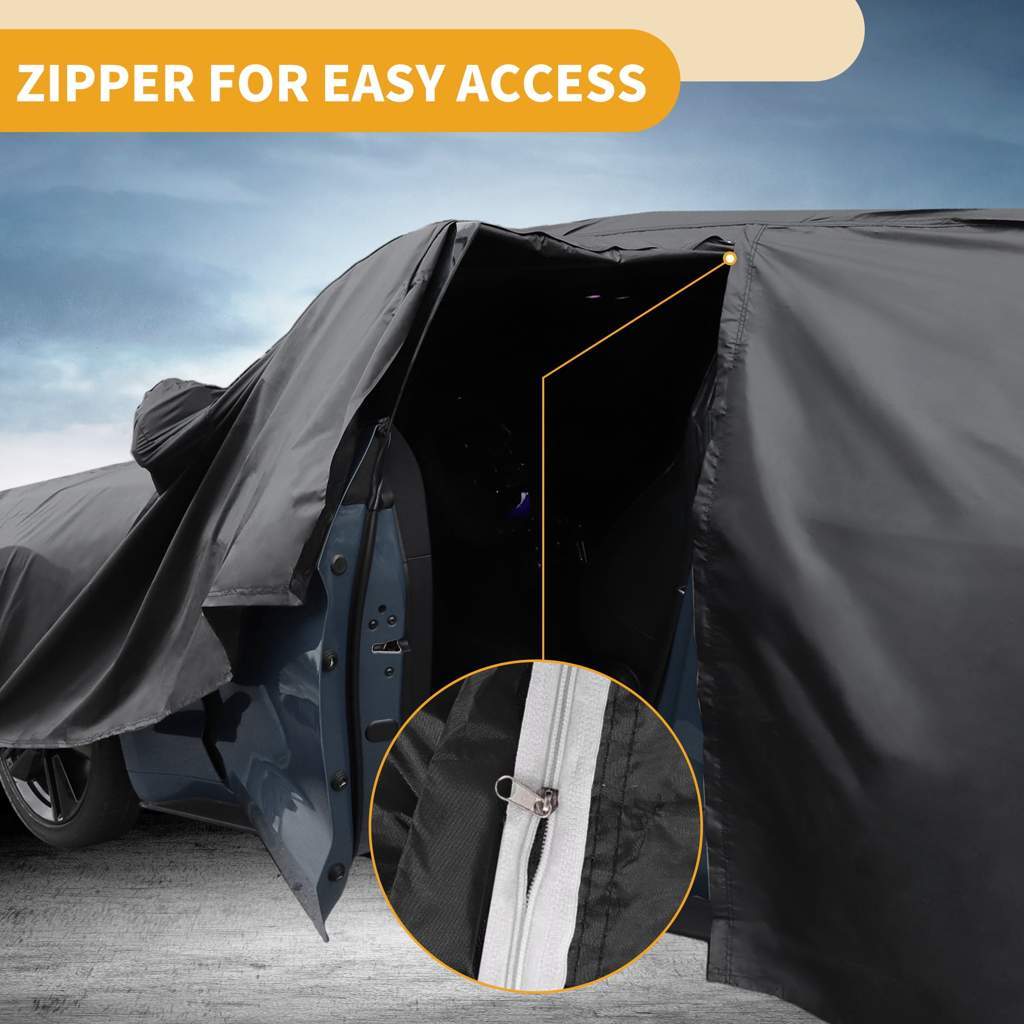 Unique Bargains Durable Waterproof Car Cover Black ["for Lexus NX"]