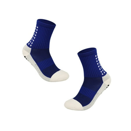 

TureClos 1 Pair Man Socks Thickened Middle Tube Comfortable Washable Sports Basketball Cycling Biking Riding Nonslip Hosiery Male Dark Blue