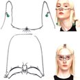 thumbnail image 3 of Maojin Halloween Decoration Eye Catching Fringe For Theatrical Performances And Cosplay Event Cyber Punk Liquid Half Face Fringe Cyborgs Masquerade Decoration, 3 of 3