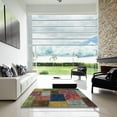 thumbnail image 6 of Ahgly Company Indoor Rectangle Abstract Khaki Green Abstract Area Rugs, 3' x 5', 6 of 6