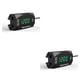 thumbnail image 2 of Kenally Voltímetro de motocicleta LED IP67 Medidor de voltaje de CC Fijación portátil Probador electrónico Reloj Voltímetro Luz verde al aire libre Luz verde 2piezas Kenally CBP334251, 2 of 5