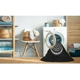 thumbnail image 2 of Ahgly Company Machine Washable Indoor Rectangle Transitional Night Black Area Rugs, 2' x 3', 2 of 7