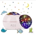thumbnail image 4 of Proyector de estrellas, luz nocturna para niños, lámpara de proyección para bebés, luz nocturna de proyección de cielo estrellado y océano giratoria de 360 ​​grados, 4 of 5