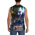 thumbnail image 4 of Joker Harley Quinn Suicide Men's Tank Top Lightweight Summer Sleeveless Tee Shirt Muscle Tank Tops Workout T-Shirts Casual Athletic Undershirts, 4 of 7