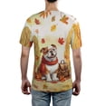 thumbnail image 5 of Welcome Fall Bulldog Enjoys School Time Autumn Fall Leaves All Over Print 3D Shirt Unisex Merch Dog Lover Gifts Idea - 02013, 5 of 6