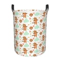 thumbnail image 1 of XMXT Collapsible Laundry Basket, Cartoon Tiger of Sport Polyester Waterproof Laundry Hamper, 40L, 1 of 8