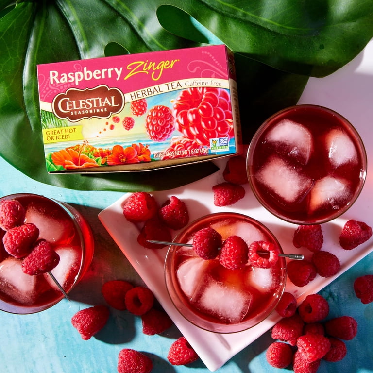 Celestial Seasonings Raspberry Zinger Natural Herb Tea, 20 ea