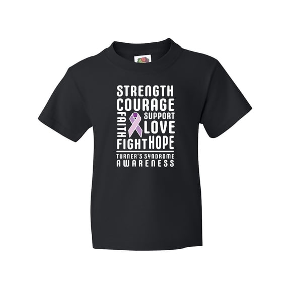 Inktastic Turners Syndrome Awareness Strength Courage Support Youth T-Shirt