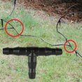 thumbnail image 2 of Conectores en T 500X para sistema de riego de juntas de tubería de agua de manguera de riego Hugtrwg  Para estrenar, 2 of 3