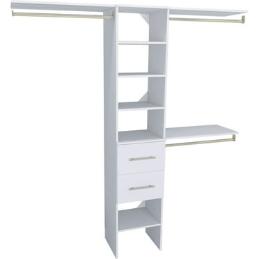 Closetmaid Ss16-Cos2dr-M Suitesymphony 6 To 9 Foot Wide Closet Organizer Tower System -